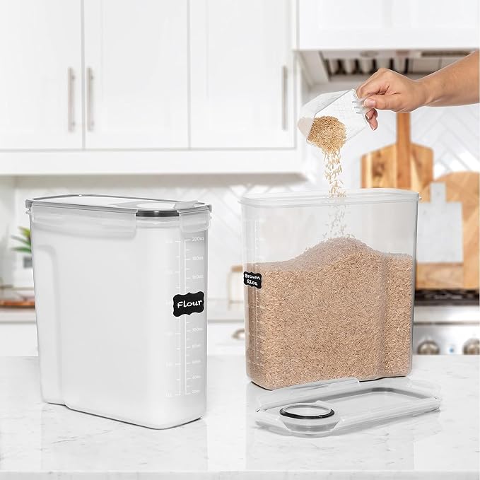 Shazo 2 Pack EXTRA Large Airtight Food Storage Cereal Containers - Image 7
