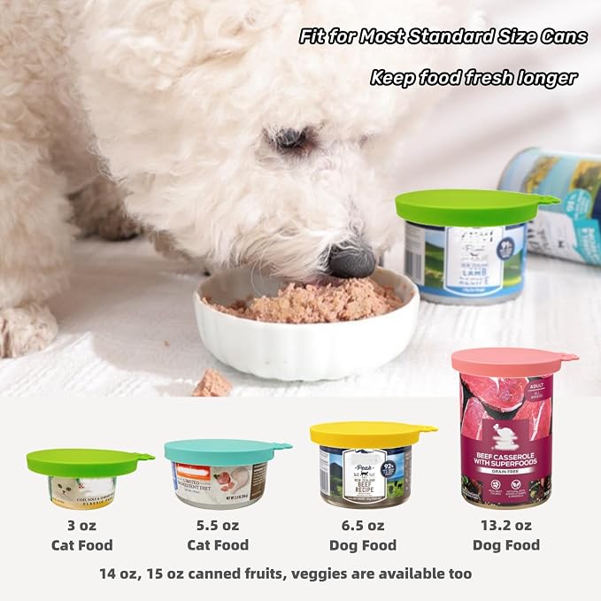 MoPawKT- Silicone Cat/Dog Food Can Covers Lids, Universal 3 Sizes Fit - Image 6