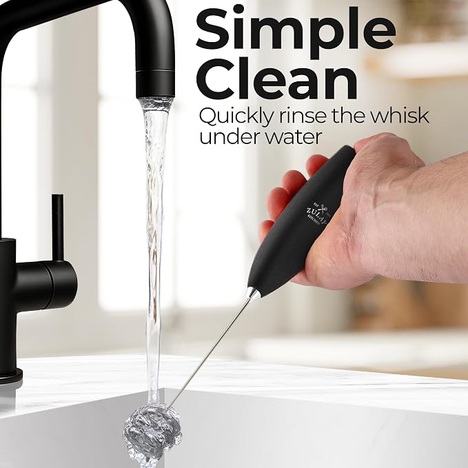 Zulay Kitchen Patented Tornado Triple Whisk Milk Frother - Image 9