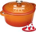 Overmont Enameled Cast Iron Dutch Oven - 7QT Pot - Heavy-Duty Cookware by Overmont