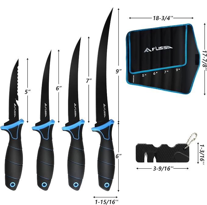 FLISSA Fillet Knife Set, Boning Knife & Bait Knives - Image 9