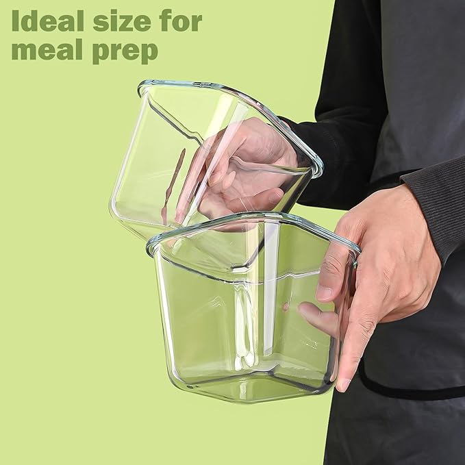 Soup Containers with Lids Glass 32 oz, 4 Cup Borosilicate Glass Food Storage - Image 3