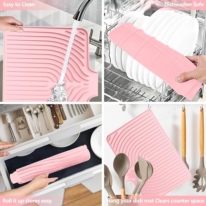 Dish Drying Mat for Kitchen Counter, - Image 5