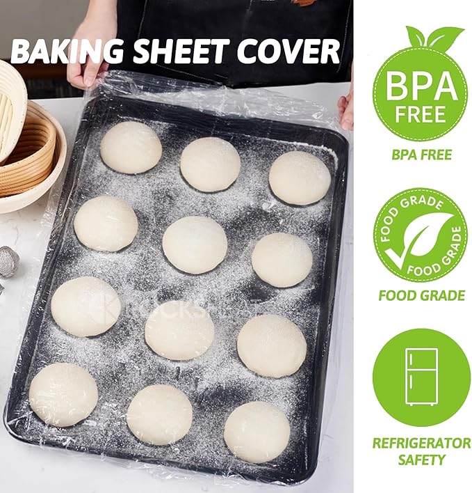 100 Extra Large Bowl Covers For Bread Proofing, Fits Bowl up to 20", Sheet Pan - Image 5