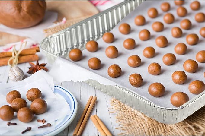 Aluminum Pans Half Size Textured Cookie Sheet 15 Count Durable Nonstick Baking - Image 5
