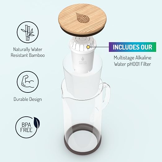 Invigorated Water pH Restore Glass Alkaline Water Pitcher - Image 4