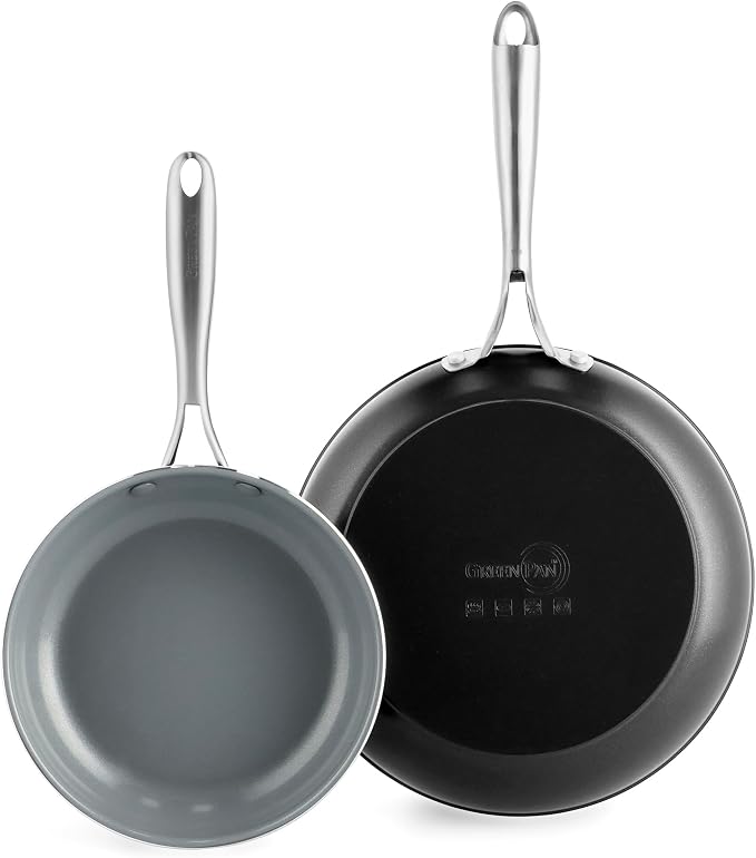 GreenPan Swift Healthy Ceramic Nonstick, Stainless Steel Handles, Dishwasher by GreenPan