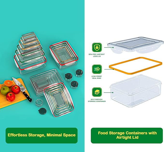 70 Pcs Large Food Storage Containers - Image 4