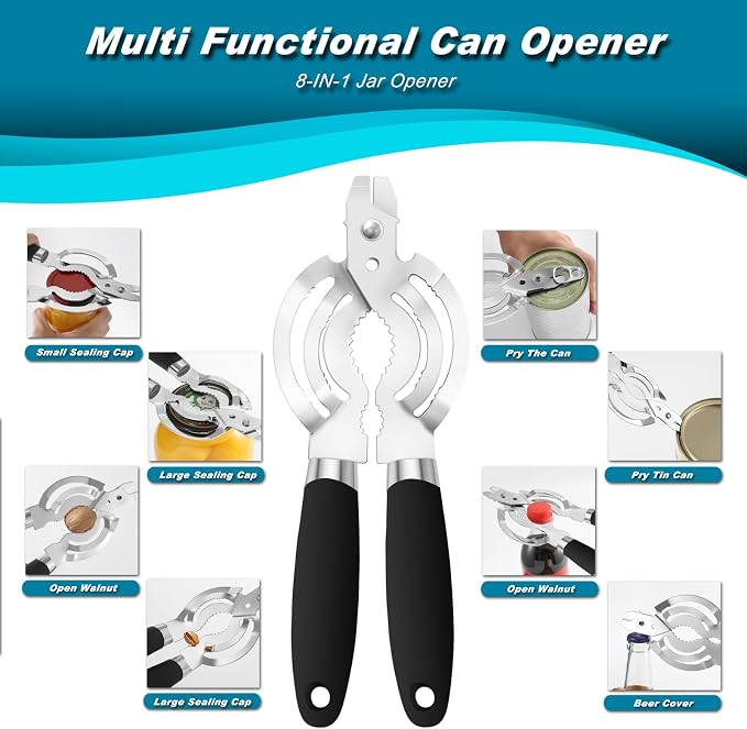 Can Opener Manual, Heavy Duty Handheld Can Opener - Image 6