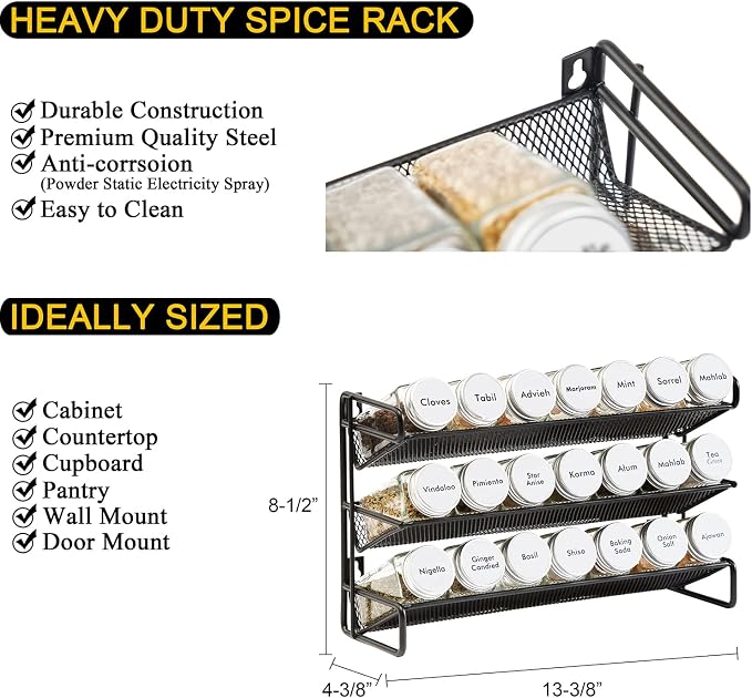 SpaceAid Spice Rack Organizer - Image 3