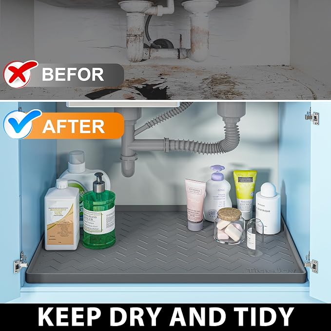 TigeJoy 37" x 22" Under Sink Mats - Image 5