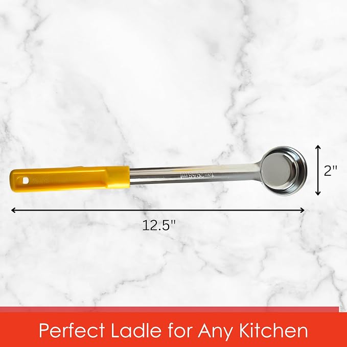 1 Ounce Solid Stainless Steel Portion Control Ladle Spoon - Image 3