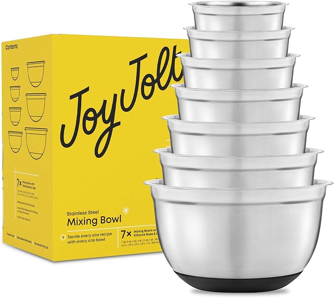 JoyJolt Stainless Steel Mixing Bowls - Image 9