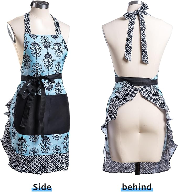 Lovely Flower Pattern Retro Aprons - Image 2