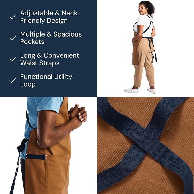 hedley & bennett Crossback Apron - Image 2