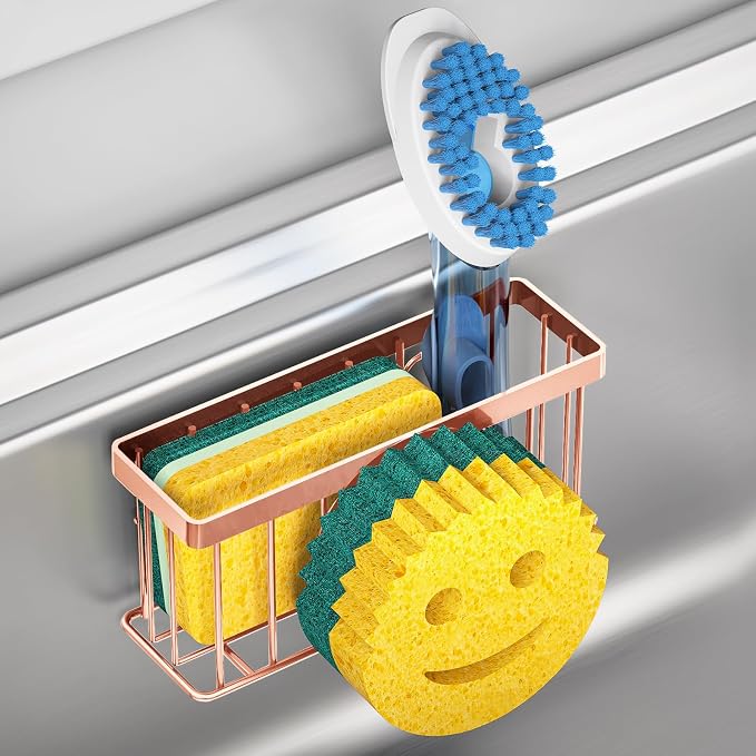 MURLONG Sponge Holder Smiley Face, Sink Caddy by MURLONG