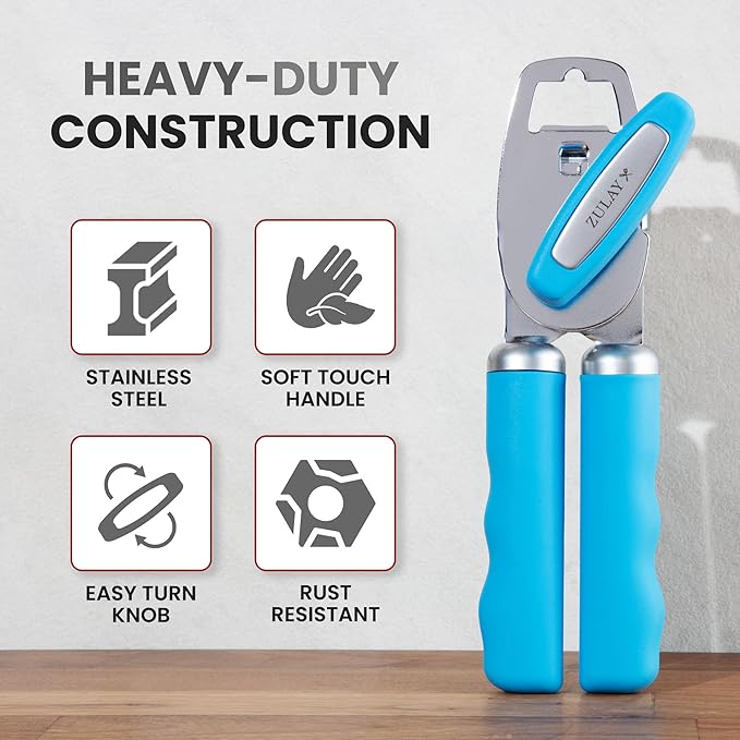 Zulay Kitchen Heavy Duty Stainless Steel Can Opener Manual - Image 3