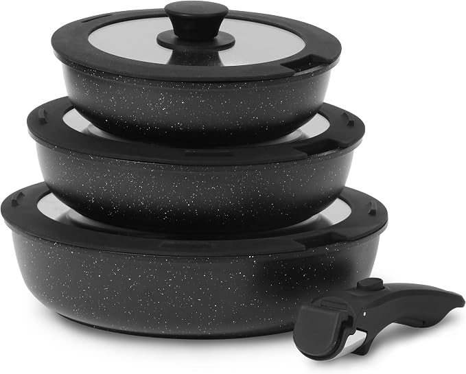 ESLITE LIFE Nonstick Ceramic Frying Pans Skillets Set by ESLITELIFE