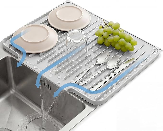 Foldable Silicone Dish Drying Mat by TCULOSD