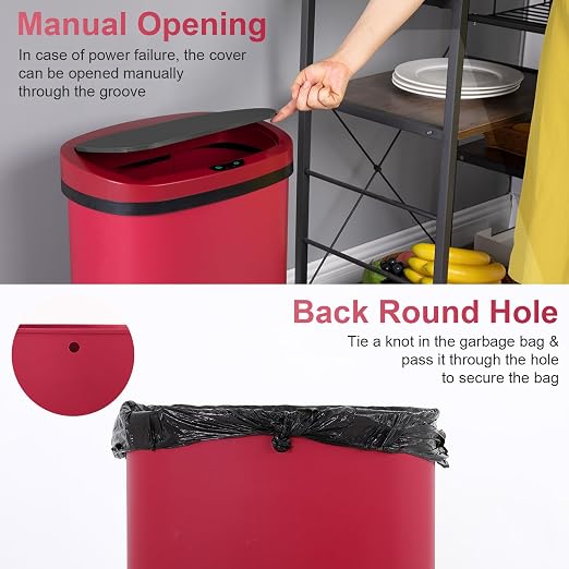 FDW Garbage Can 13 Gallon 50 Liter Kitchen Trash Can - Image 5
