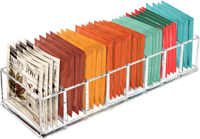 Tasybox Tea Bag Organizer, Tea Packet Storage by Tasybox