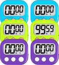 ZILLEEN 6 Pack Kitchen Timers for Cooking Digital Classroom Timers for Kids by ZILLEEN