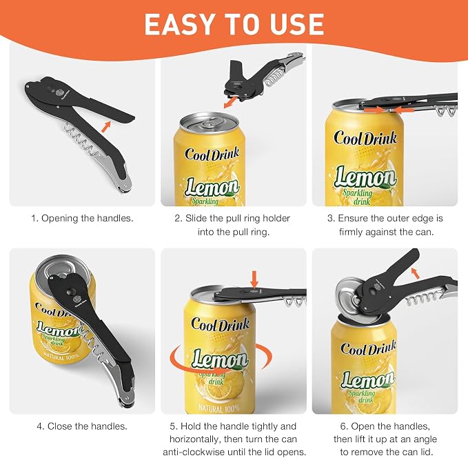ikkle Topless Manual Soda Can Opener - Image 6