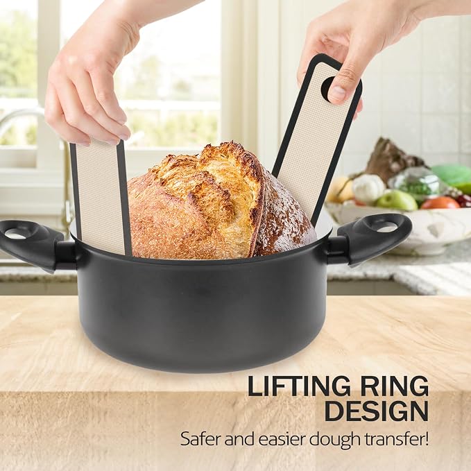 Silicone Bread Sling for Dutch Oven, Easy Transfer Sourdough - Image 7