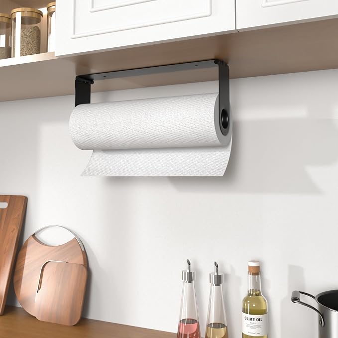Paper Towel Holder Under Cabinet, Wall Mount Paper Towels Holder - Image 7