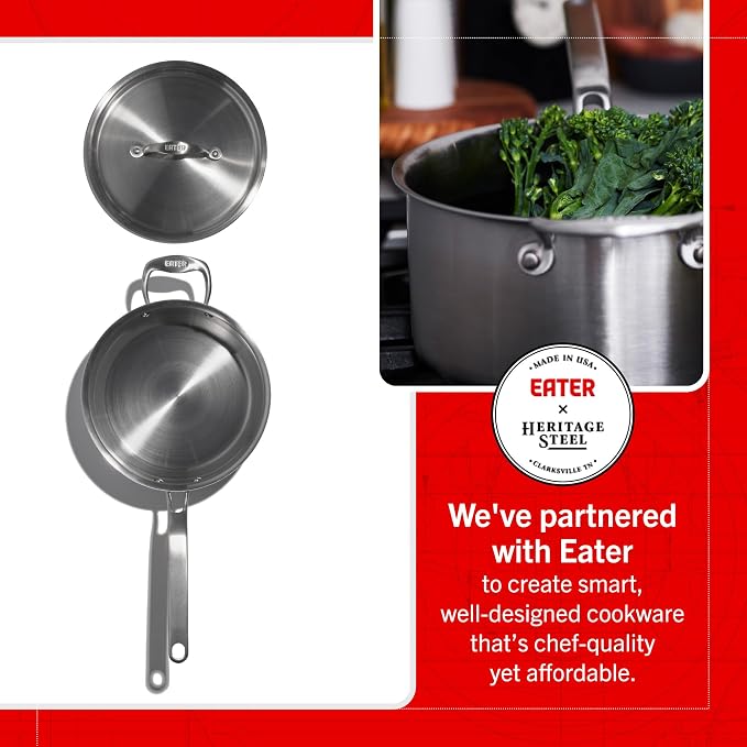 Heritage Steel x Eater 4 Quart Saucepan - Image 2