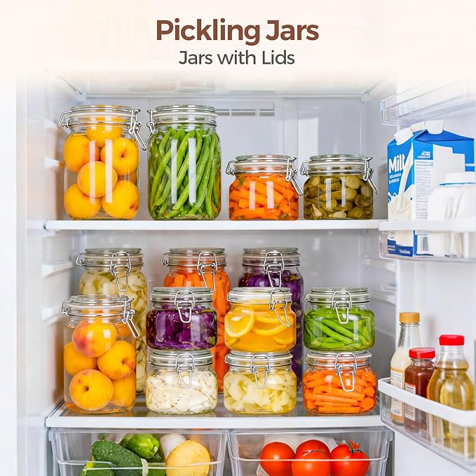 ComSaf Set of 6 Square Glass Jars - Image 5