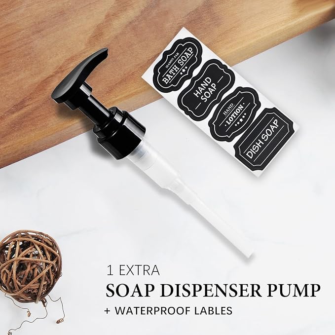 Amolliar Plastic Mason Jar Soap Dispenser - Image 3