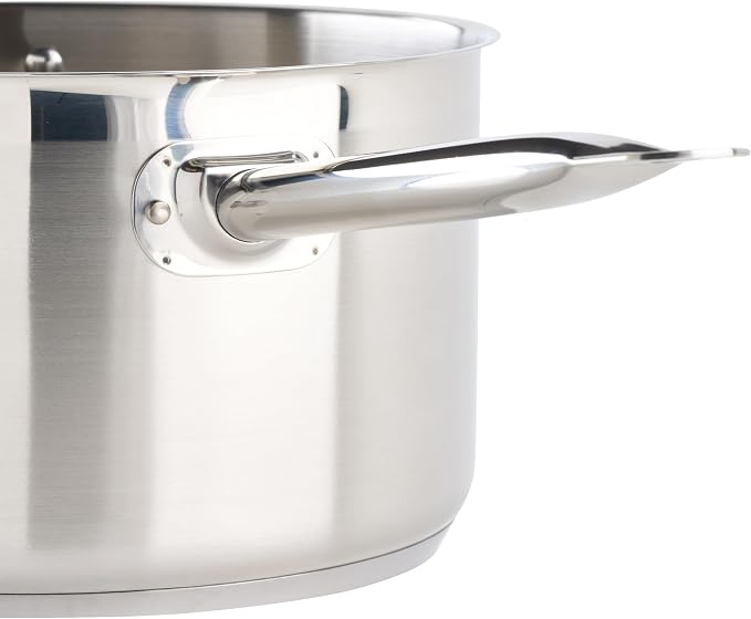 Winco Heavy-Duty Stainless Steel Sauce Pan - Image 4