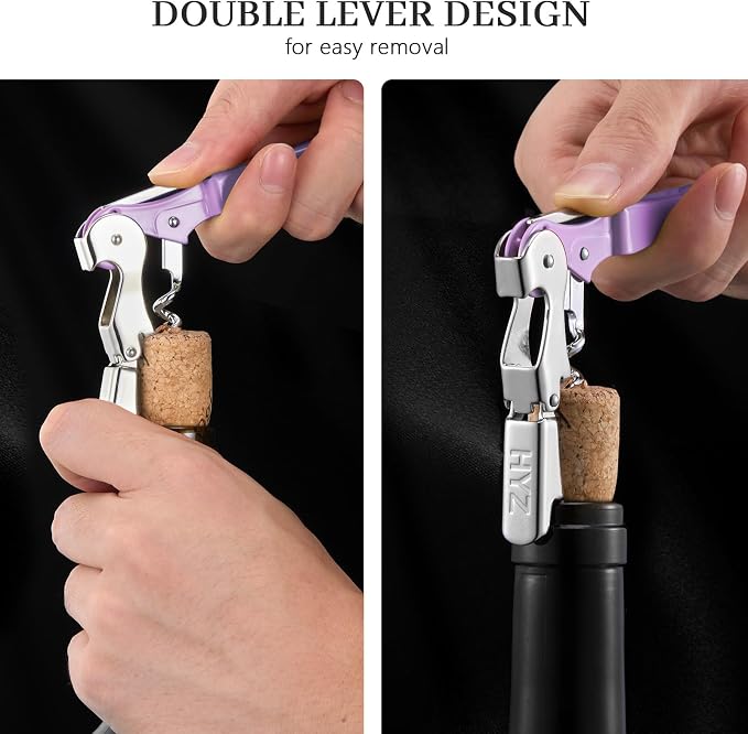 HYZ 2-Pack Wine Opener Waiter Corkscrew, Professional Wine Key - Image 4