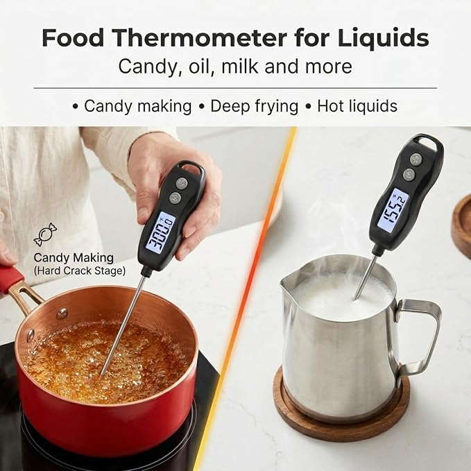 Meat Thermometer Digital with Backlight – Instant Read Food Thermometer - Image 7