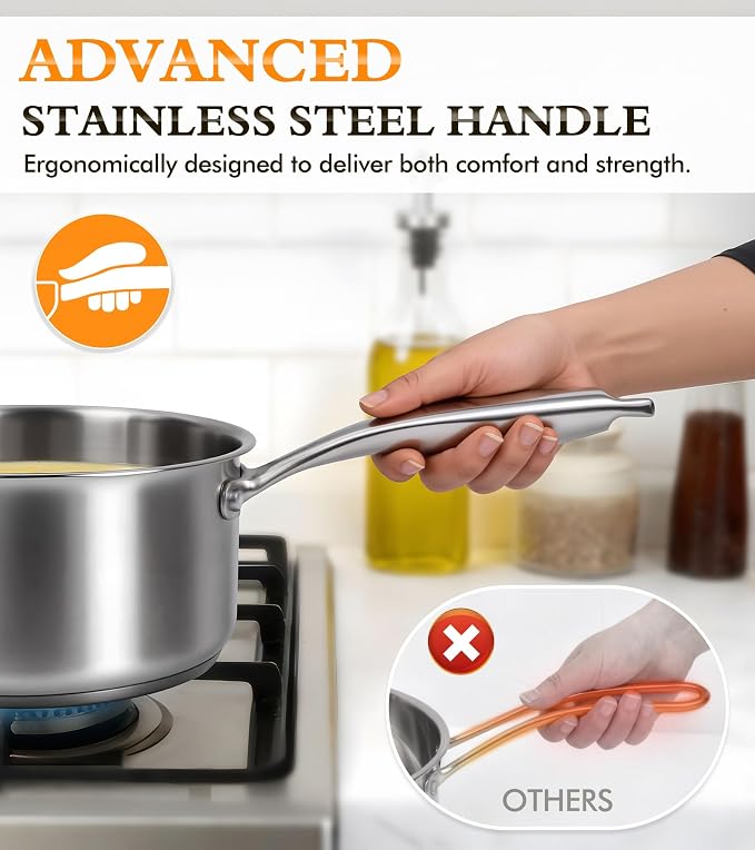 Stainless Steel Saucepan Set - Image 5