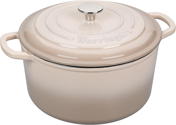 VORRINGARD Enameled Cast Iron Dutch Oven Pot - Image 7