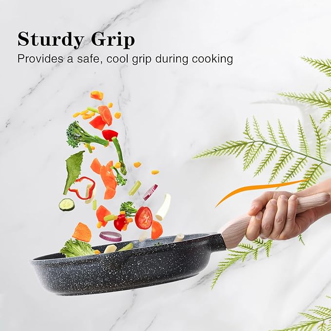 Kordisen Nonstick Frying Pan Set, 3 Piece Skillet Set, Healthy Induction - Image 7