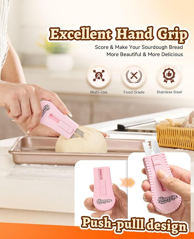 Bread Lame Sourdough Bread Baking Supplies Bread Cutter, Extractable & Magnetic - Image 3