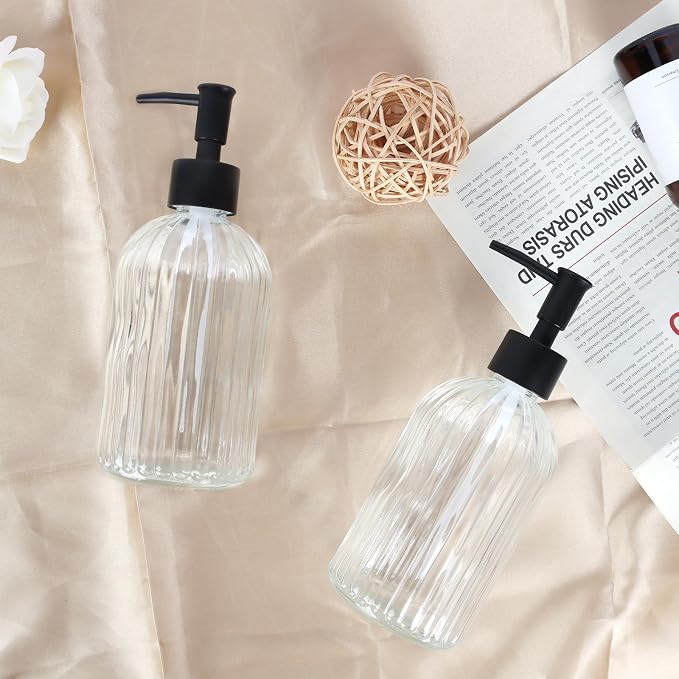 2 Pack Glass Soap Dispenser - Image 7