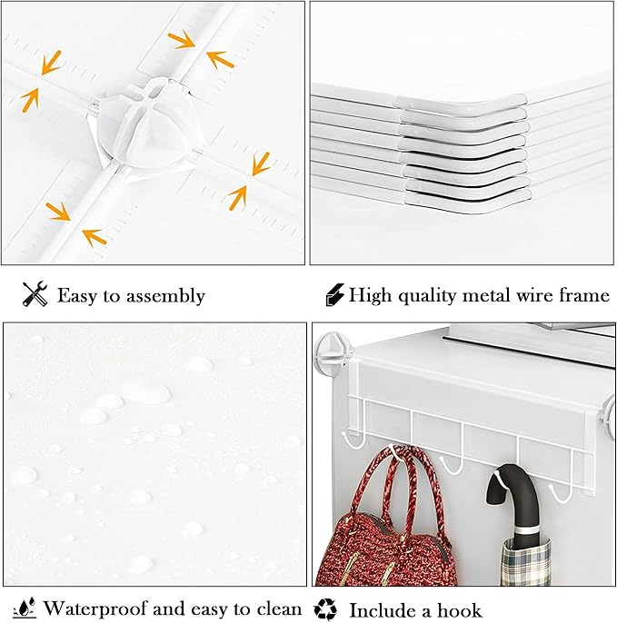 AWTATOS Closet Organizer 8 Cube Storage Shelves Closet Clothes Organizers and - Image 6