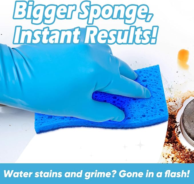 AIDEA XL Scrub Sponges Non-Scratch 6Count, Extra Large Sponges Kitchen - Image 3