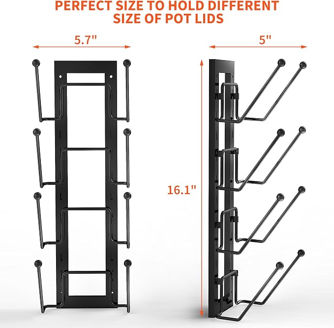 Cisily 8 Layers of Adjustable Pot Lid Organizer Rack - Image 2