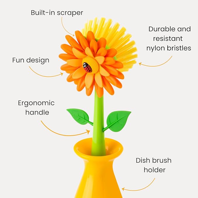 Vigar Flower Power Dish Brush - Image 3