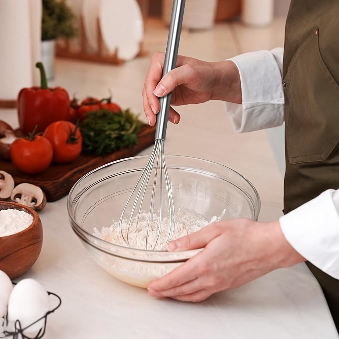 2 PCS Mini Whisk, Small Whisks for Cooking, Stainless Steel Mini Whisk Set - Image 7