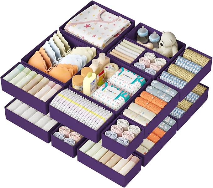 DIMJ Drawer Organizer Clothes 15 Pack by DiMJ