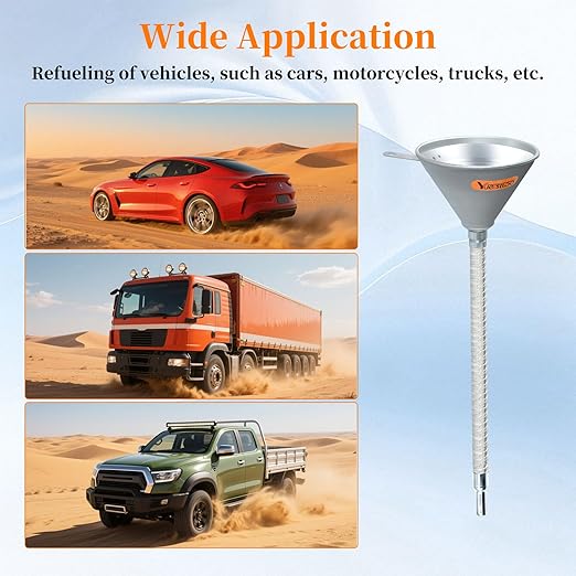 14.84" Steel Bendable Spout Funnel - Image 5