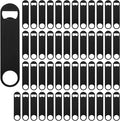 50 Pack Flat Beer Bottle Opener 7 inch Stainless Steel Flat Bottle Opener Beer by Yugada