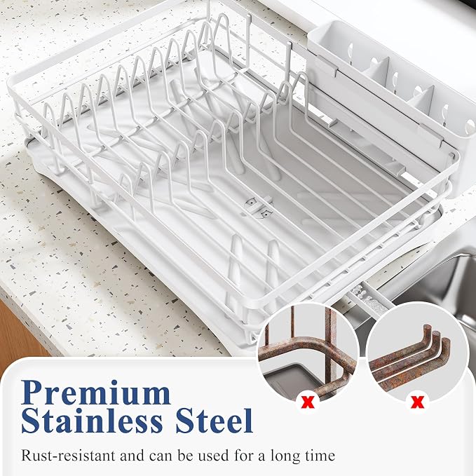 SNTD Dish Drying Rack for Kitchen Counter - Image 5