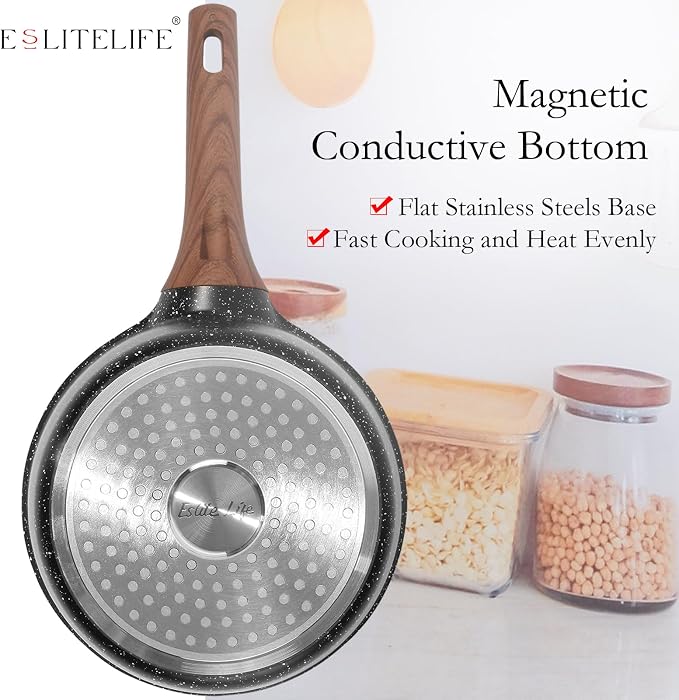 ESLITE LIFE Nonstick Sauce Pan - Image 7